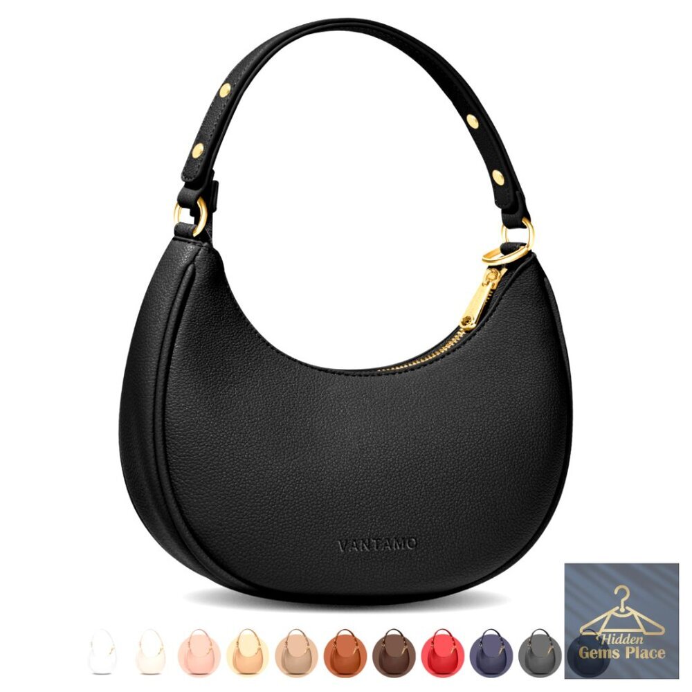 RFID Blocking Vegan Leather Clutch with Adjustable Strap